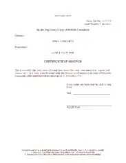 Certificate of Divorce Template