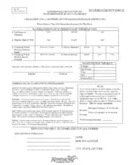 Application for a Marriage Divorce Certificate Template