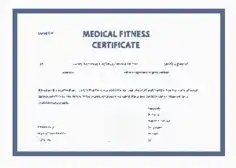Simple Medical Certificate Form Template