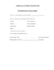 Free Download PDF Books, Fitness Medical Certificate Template