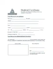Downloadable Medical Certificate Template