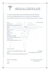 Free Student Medical Certificate Template