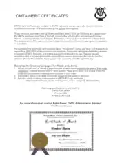 Student Merit Certificate Template