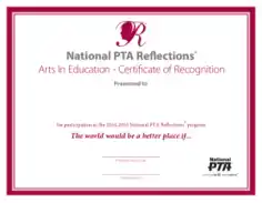 Education Certificate of Recognition Template