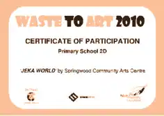 Primary School Participation Certificate Template