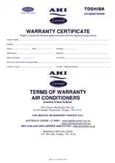 Service Warranty Certificate Template