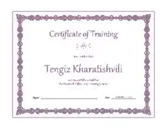 Free Download PDF Books, Simple Certificate of Training Template