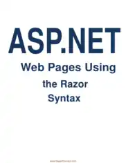 ASP.Net Web Pages Using The Razor Syntax, Pdf Free Download