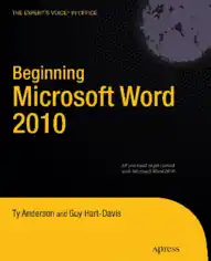 Beginning Microsoft Word 2010, Pdf Free Download