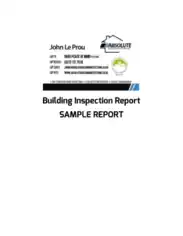 Sample Building Inspection Report Form Template