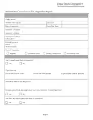 Stormwater Construction Site Inspection Report Form Template