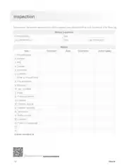 Sample Weekly Inspection Checklist Form Template