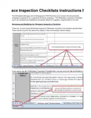 Workplace Inspection Worksheet Form Template