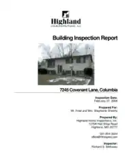 Editable Bulding Inspection Report Form Template