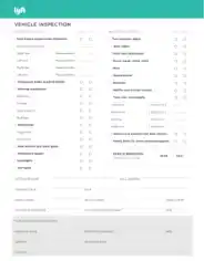 Free Download PDF Books, Sample Lyft Vehicle Inspection Blank Form Template