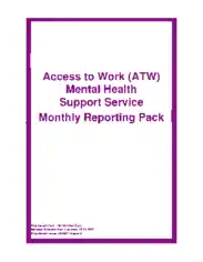 Mental Health Monthly Management Report Template