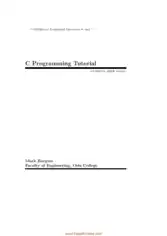 C Programming Tutorial 4th Edition, Pdf Free Download