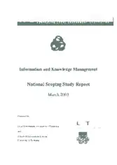 Information and Knowledge Management Report Template