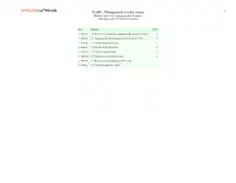 Management Weekly Report Sample Template