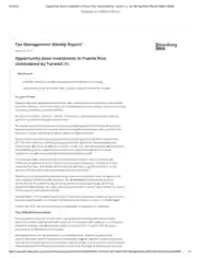 Tax Management Weekly Report Sample Template