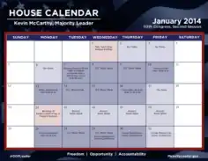 Free Download PDF Books, 2014 House Session Monthly Calendar Template