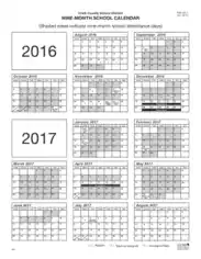 Free Download PDF Books, Monthly School Calendar Template
