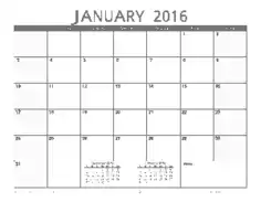 Free Blank Yearly Calendar Template