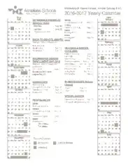 Yearly Preschool Calendar Template