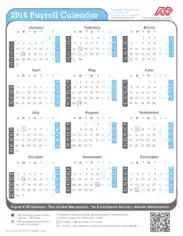 Sample Payroll Weekly Calendar Template