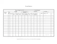 Free Download PDF Books, Employee Payroll Register Template
