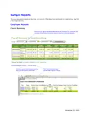 Employee Payroll Report Sample Template