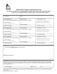 Payroll Direct Deposit Authorization Sample Form Template