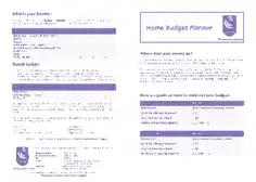 Free Download PDF Books, Home Budget Planner Template