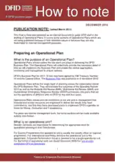 Operational Plan PDF Template