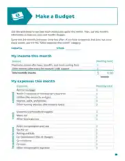 Free Download PDF Books, Make Budget Worksheet Template
