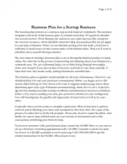 Business Plan for Start up Business Proposal Template