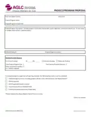 Charity Project Proposal in PDF Template