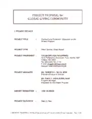 Free Download PDF Books, Street Based Services NGO Project Proposal Template