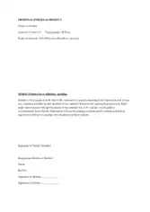 Free Download PDF Books, B.Tech Project Proposal Template