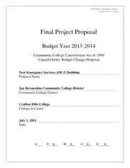Free Download PDF Books, Budget Final Project Proposal Template