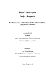 Free Download PDF Books, University Final Year Project Proposal Template