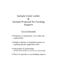 Project Proposal Cover Letter Examples Template