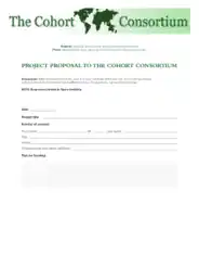 Cohort Consortium Project Proposal Template