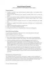 Proposal for Research Project Template