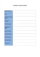 Simple Project Proposal Sample Template