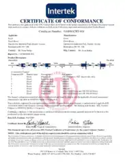 Certificate of Conformance Sample Template