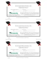 Congratution Certificate on Graduate Template