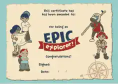 EPIC Explorer Certificate Template