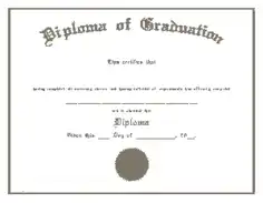 Diploma of Graduation Certificate Template