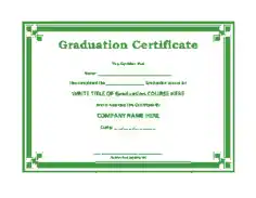 Free Download PDF Books, Free Graduate Certificate Template